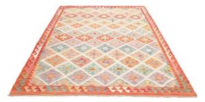 Tappeto Kilim Geometrico Becco Di Mattone Beige 183x257 Cm