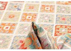 Tappeto Kilim Geometrico Becco Di Mattone Beige 183x257 Cm
