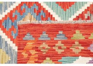 Tappeto Kilim Geometrico Rosso Mattone Multicolore 175x246 Cm