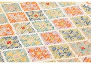 Tappeto Kilim Stilizzato Avorio Multicolore 175x235 Cm