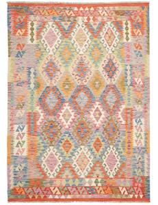 Tappeto Kilim Geometrico Multicolore 181x250 Cm