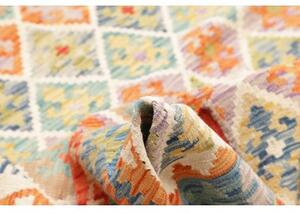 Tappeto Kilim Stilizzato Avorio Multicolore 175x235 Cm