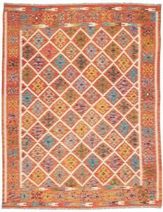 Tappeto Kilim Stilizzato Arancione Multicolore 201x247 Cm