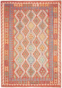 Tappeto Kilim Geometrico Ruggine Azzurro 209x289 Cm