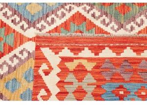 Tappeto Kilim Geometrico Ruggine Azzurro 209x289 Cm