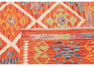 Tappeto Kilim Geometrico Ruggine Multicolore 209x291 Cm
