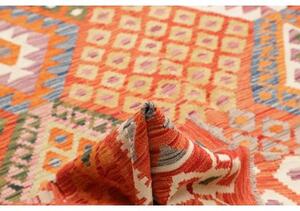 Tappeto Kilim Geometrico Arancione Rosso 209x298 Cm