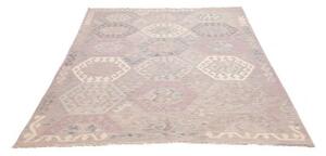 Tappeto Kilim Geometrico Lavanda Avorio 177x240 Cm