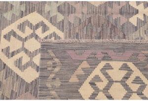 Tappeto Kilim Geometrico Grigio Beige 177x239 Cm