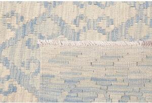 Tappeto Kilim Stilizzato Azzurro Avorio 181x252 Cm