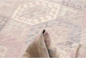 Tappeto Kilim Geometrico Lavanda Avorio 177x240 Cm