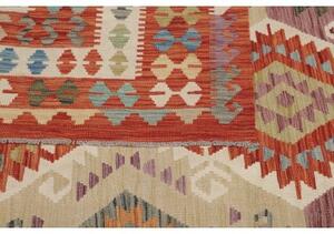 Tappeto Kilim Geometrico Terracotta Multicolore 410x587 Cm
