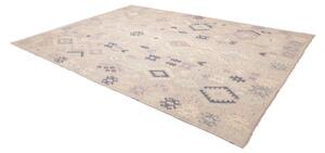 Tappeto Kilim Geometrico Beige Grigio 254x340 Cm