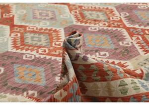 Tappeto Kilim Geometrico Terracotta Multicolore 410x587 Cm