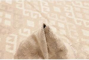 Tappeto Kilim Geometrico Beige Avorio 198x284 Cm