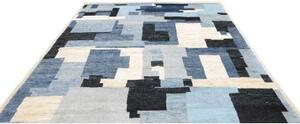Tappeto Berbero Geometrico Blu Azzurro 249x314 Cm