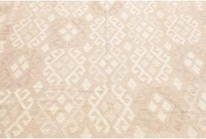 Tappeto Kilim Geometrico Beige Avorio 198x284 Cm