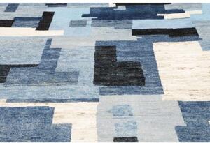 Tappeto Berbero Geometrico Blu Azzurro 249x314 Cm