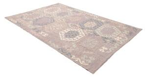 Tappeto Kilim Geometrico Grigio Tortora 172x249 Cm