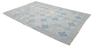 Tappeto Kilim Geometrico Azzurro Beige 175x266 Cm