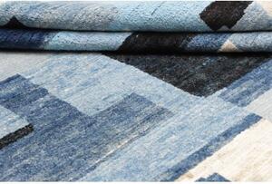 Tappeto Berbero Geometrico Blu Azzurro 249x314 Cm