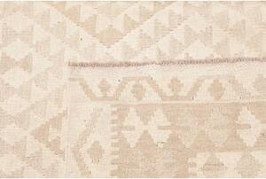 Tappeto Kilim Geometrico Beige Avorio 184x242 Cm
