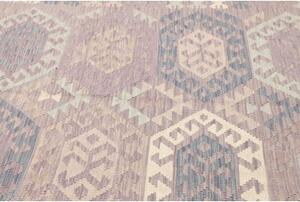 Tappeto Kilim Geometrico Grigio Tortora 172x249 Cm