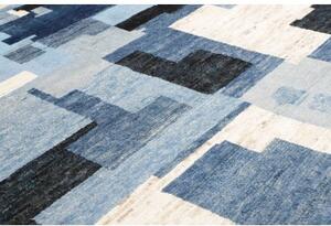 Tappeto Berbero Geometrico Blu Azzurro 249x314 Cm