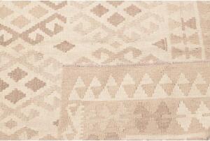 Tappeto Kilim Geometrico Beige Tortora 178x253 Cm