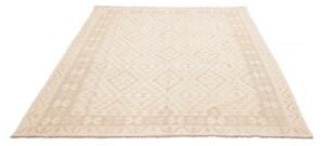 Tappeto Kilim Geometrico Beige Avorio 184x242 Cm