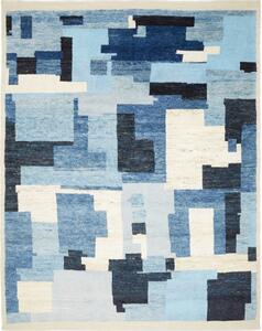 Tappeto Berbero Geometrico Blu Azzurro 249x314 Cm