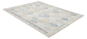 Tappeto Kilim Geometrico Azzurro Grigio 189x245 Cm