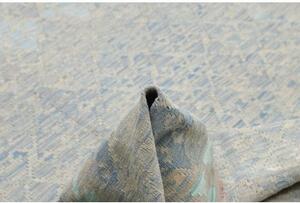 Tappeto Kilim Geometrico Azzurro Beige 174x241 Cm