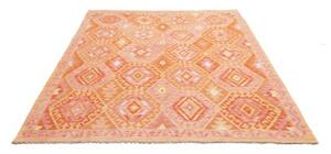 Tappeto Kilim Geometrico Arancione Rosa 173x230 Cm