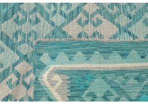 Tappeto Kilim Geometrico Acquamarina Avorio 239x339 Cm