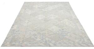 Tappeto Kilim Geometrico Azzurro Beige 180x255 Cm