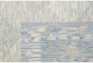 Tappeto Kilim Geometrico Azzurro Beige 180x255 Cm