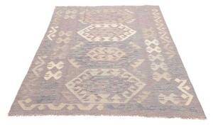 Tappeto Kilim Geometrico Malva Grigio 122x177 Cm