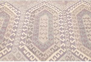 Tappeto Kilim Stilizzato Grigio Tortora Malva 177x241 Cm