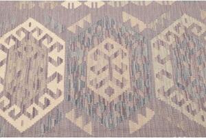 Tappeto Kilim Geometrico Malva Grigio 122x177 Cm