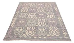 Tappeto Kilim Geometrico Grigio Lavanda 126x174 Cm