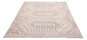 Tappeto Kilim Stilizzato Grigio Tortora Malva 177x241 Cm