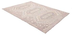 Tappeto Kilim Stilizzato Grigio Tortora Malva 177x241 Cm