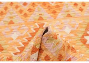 Tappeto Kilim Geometrico Arancione Beige 100x152 Cm