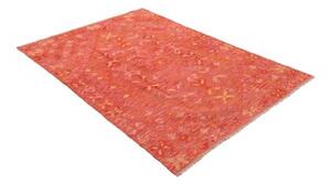 Tappeto Kilim Geometrico Terracotta Arancio 128x185 Cm