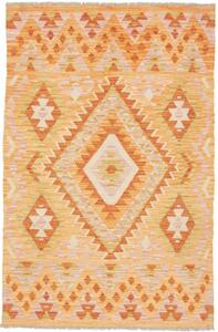 Tappeto Kilim Geometrico Arancione Beige 100x152 Cm