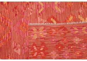 Tappeto Kilim Geometrico Terracotta Arancio 128x185 Cm
