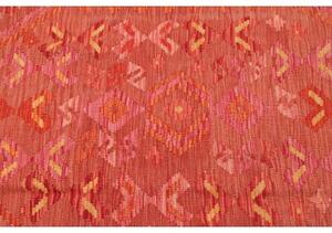 Tappeto Kilim Geometrico Terracotta Arancio 128x185 Cm