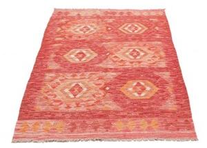 Tappeto Kilim Geometrico Rosso Beige 95x153 Cm