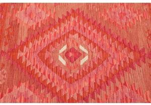 Tappeto Kilim Geometrico Corallo Avorio 100x155 Cm